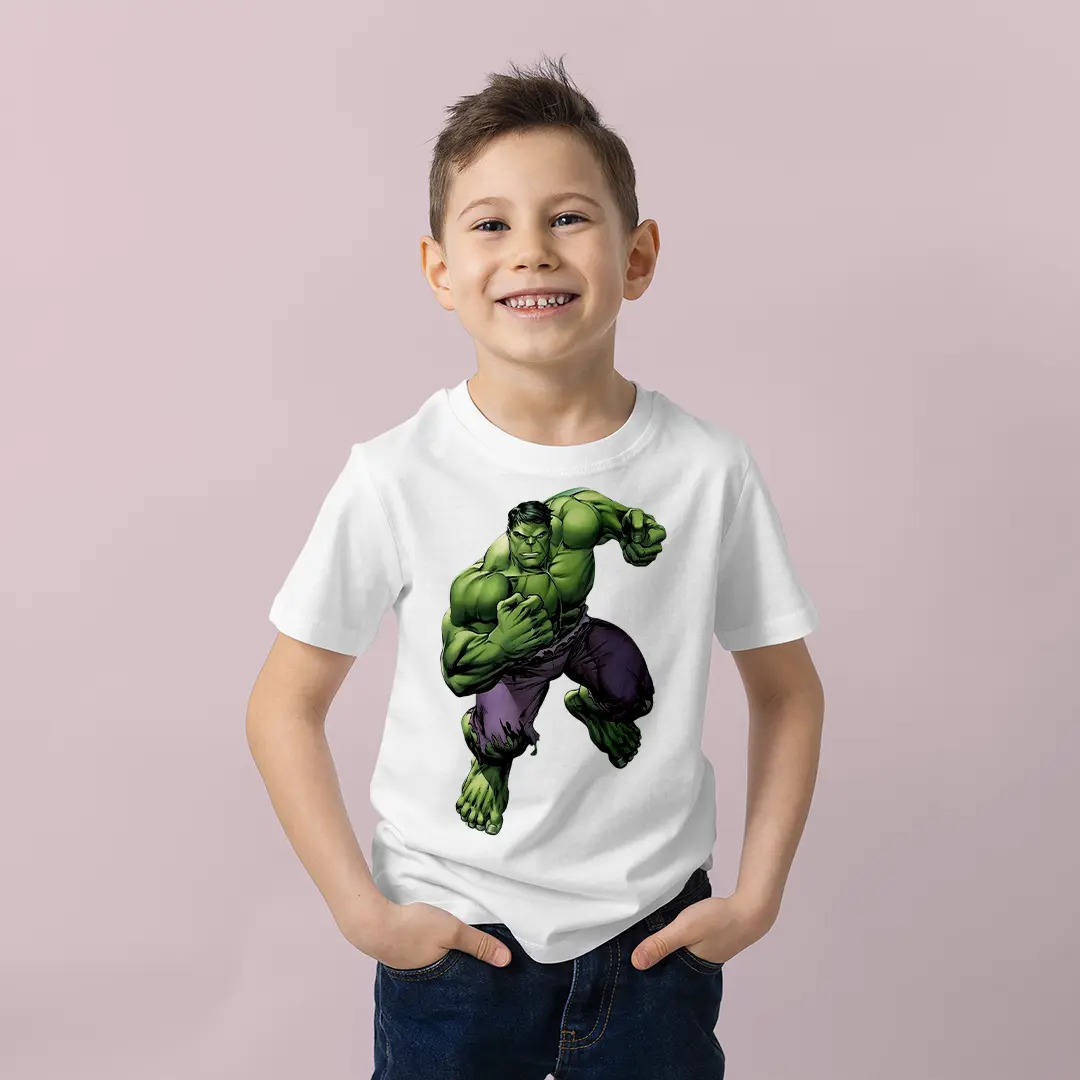 Hulk Baskılı Çocuk Tişörtü – Marvel Avengers Desenli Erkek Çocuk T-Shirt Hulk Baskılı Çocuk Tişörtü - Görsel 1