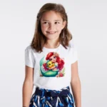 Kız Çocuk Ariel Deniz Kızı Baskılı Tişört