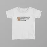 Kızdırmayın Beni Dayımı Ararım Ayıcıklı Baskılı Tişört