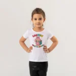 Labubu Back to School Baskılı Kız Çocuk Tişörtü