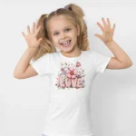 Love Çiçek Kız Çocuk Tişört