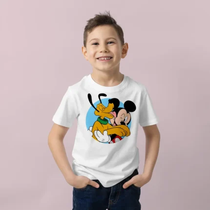 Mickey Mouse ve Pluto Erkek Çocuk Tişört