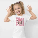 Minnie Mouse Mini Yazılı Baskılı Kız Çocuk Tişörtü