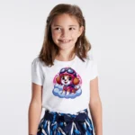 Paw Patrol Skye Baskılı Kız Çocuk Tişörtü