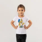 The Simpsons Aile Baskılı Kız Çocuk Tişörtü