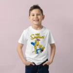 The Simpsons Aile Koşuyor Baskılı Çocuk Tişörtü