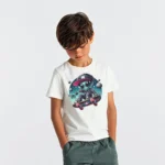 Uzaylı Kaykayci Erkek Çocuk Tişört