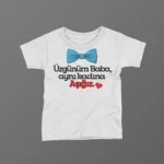 Üzgünüm Baba Aynı Kadına Aşığız Baskılı Tişört