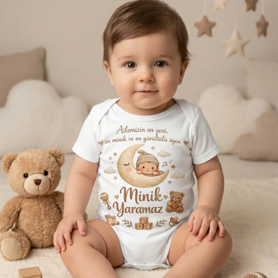 Ailemizden En Yeni Üye Baskılı Zıbın