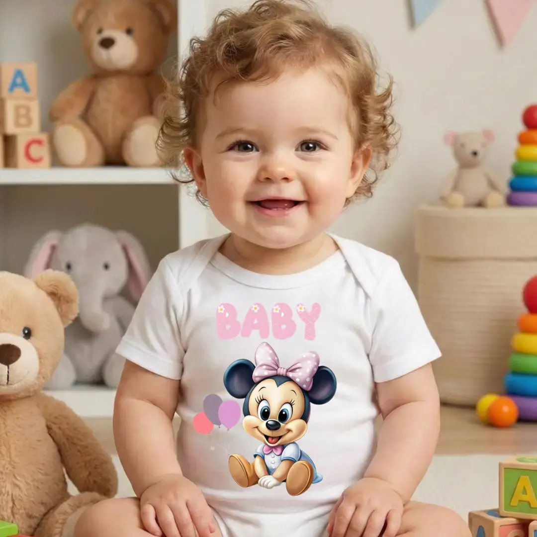 Baby Yazılı Baskılı Zıbın