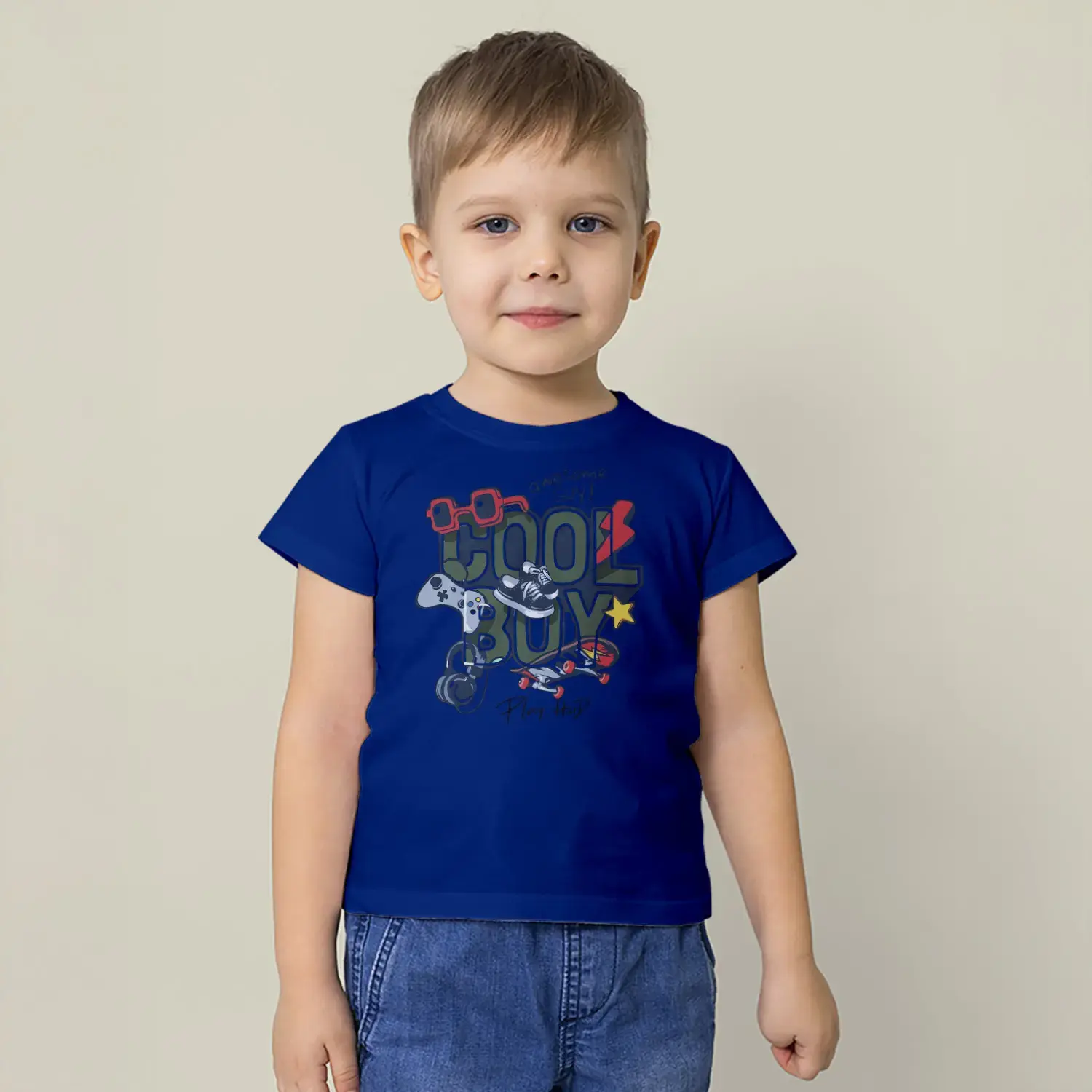 Cool Boy Sokak Tarzı Baskılı Erkek Çocuk Tişört