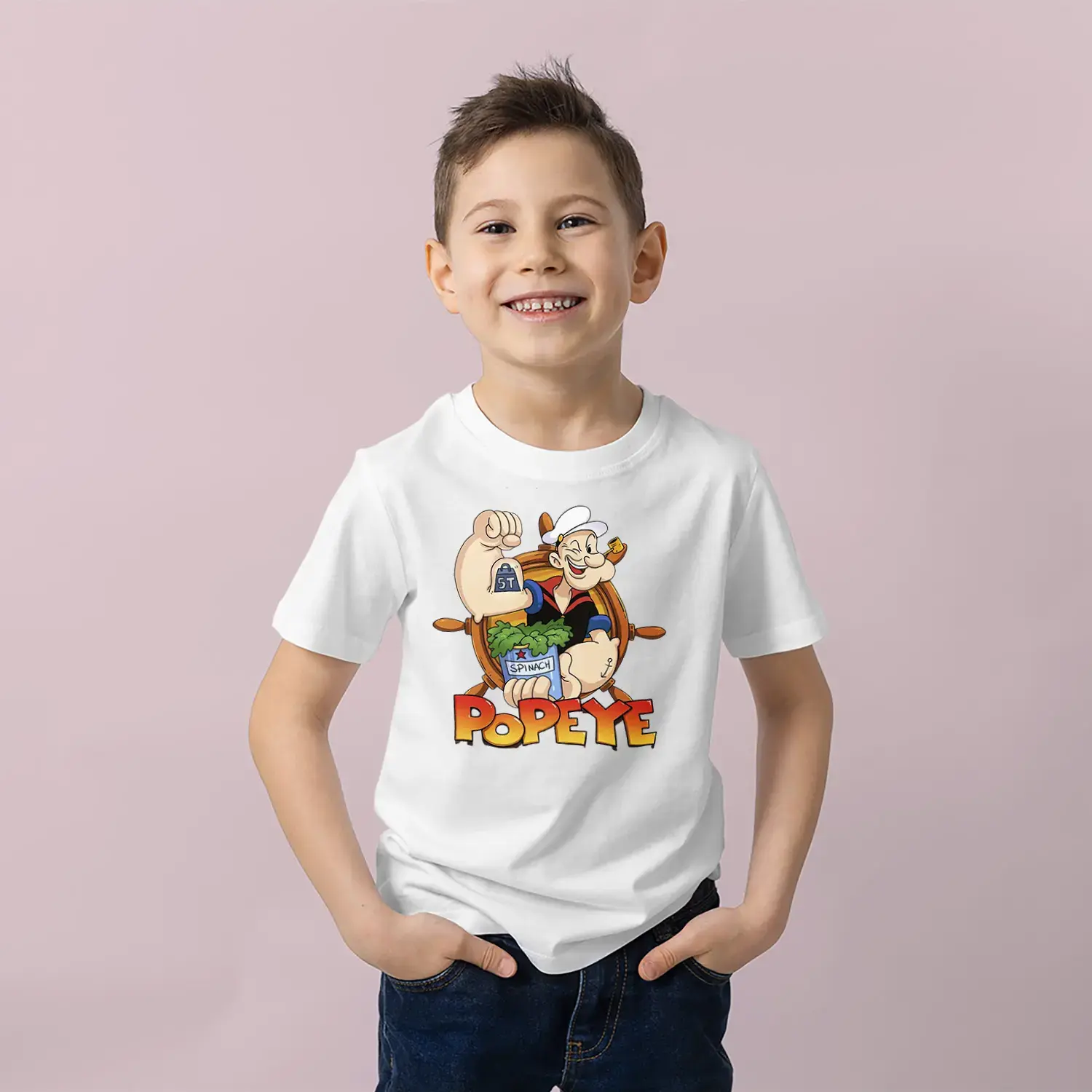 Güçlü Denizci Karakter Erkek Çocuk Tişört
