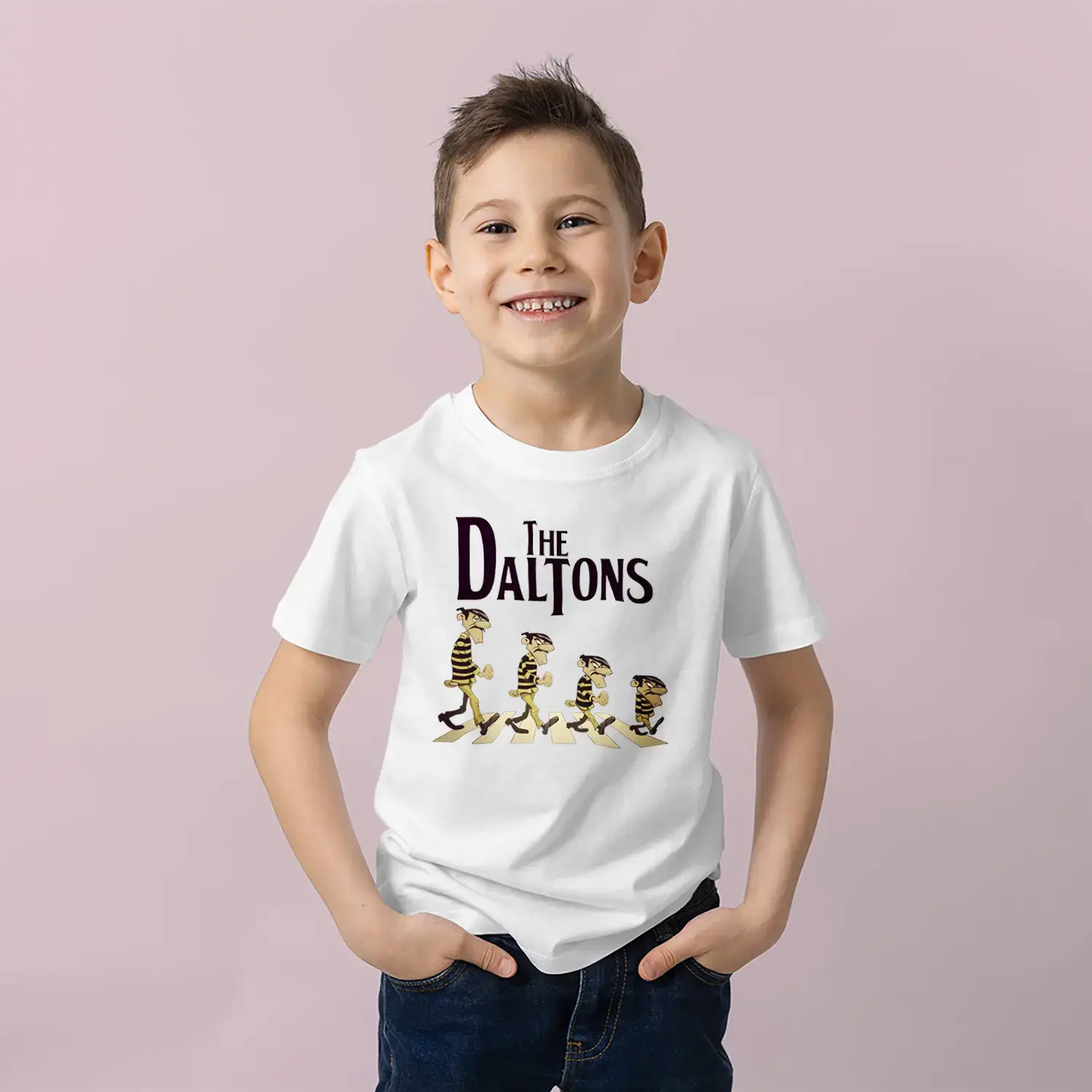 Komik Çizgi Mahkumlar Baskılı Erkek Çocuk Tişört