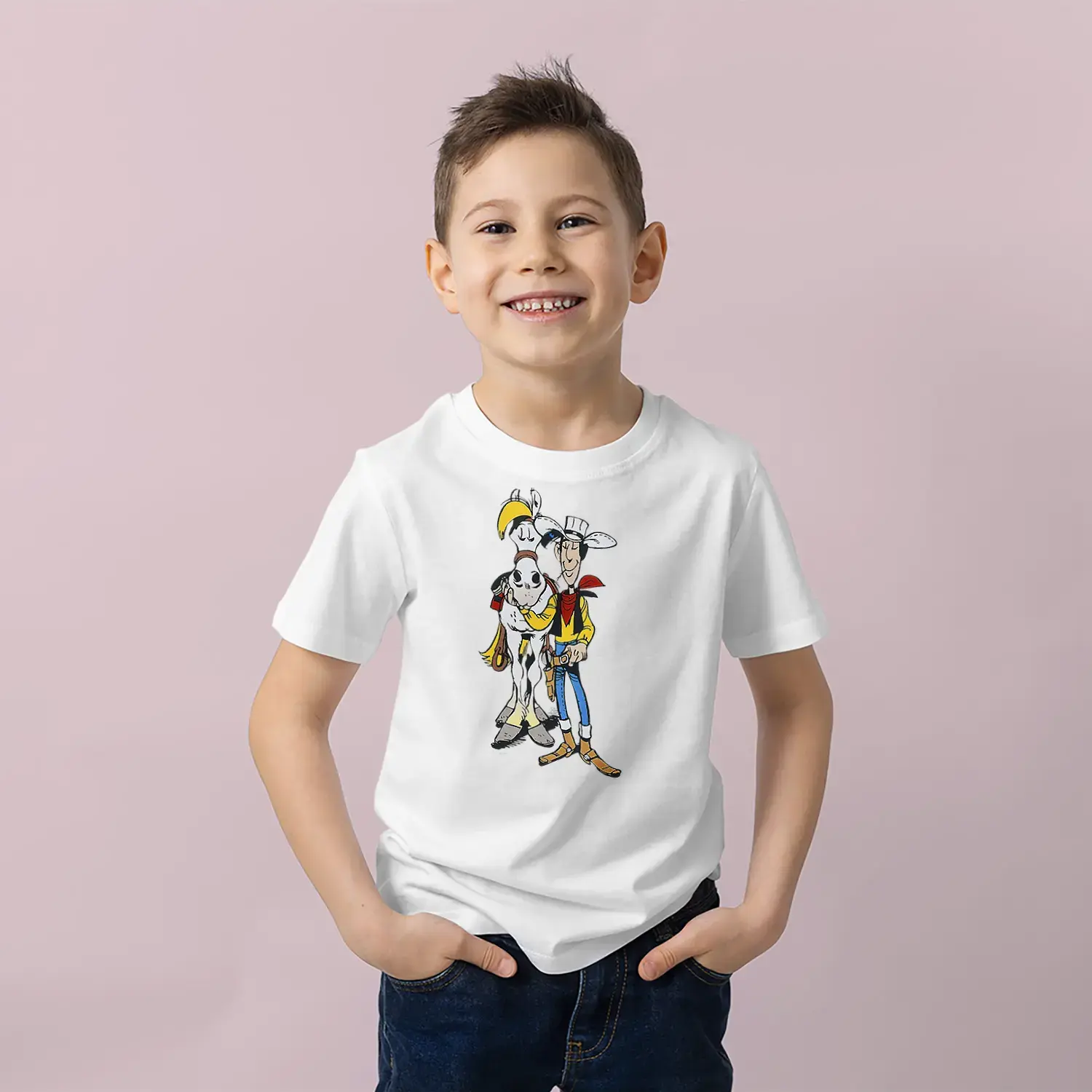 Kovboy ve At Karakter Erkek Çocuk Tişört