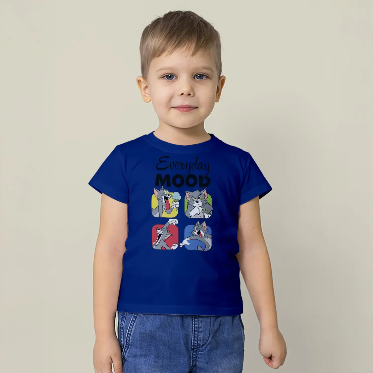 Renkli Kahraman Köpekler Baskılı Erkek Çocuk Tişört