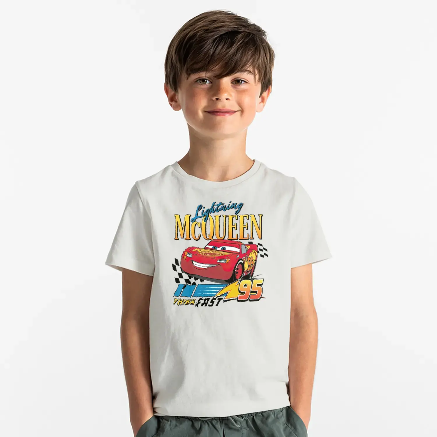 Yarış Arabası 95 Baskılı Erkek Çocuk Tişört